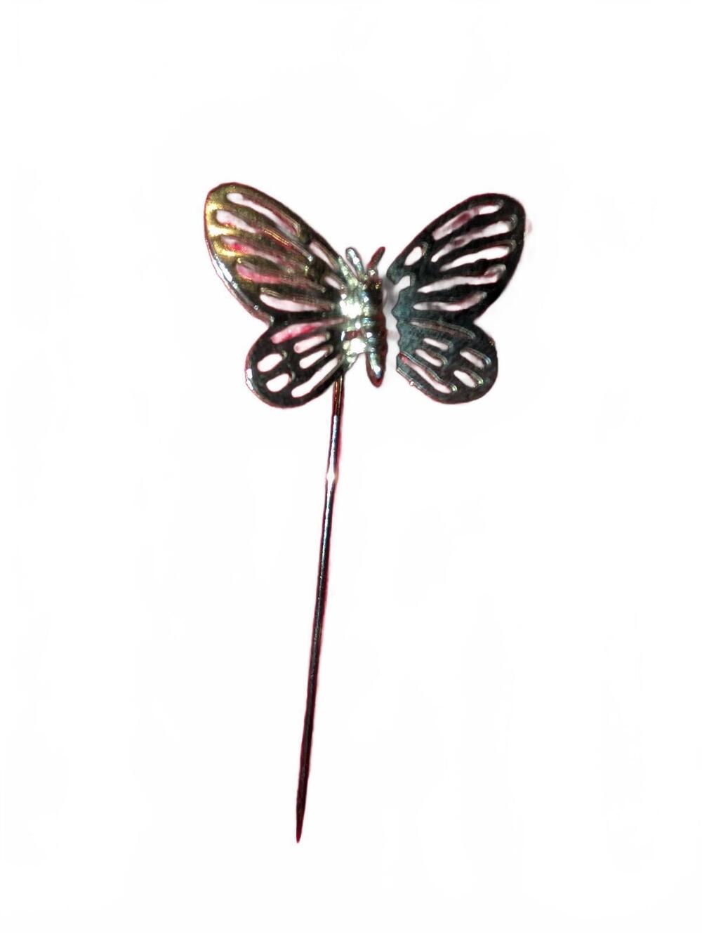 Delicate goldtone Butterfly Stick Pin